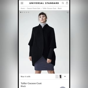 NWT Universal Standard Talfar Cocoon Coat DISCONTINUED (3XL)